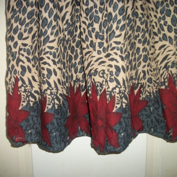 JUNGLE VINTAGE AFRICAN JUNGLE LOOK COTTON SKIRT SM - Picture 3 of 3
